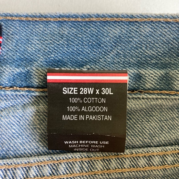 Men’s New Classic Fit Original Denim 100% Cotton Jeans size 28W x 30L - Picture 7 of 8